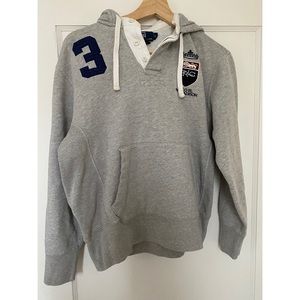 Rugby Ralph Lauren grey hooded sweatshirt